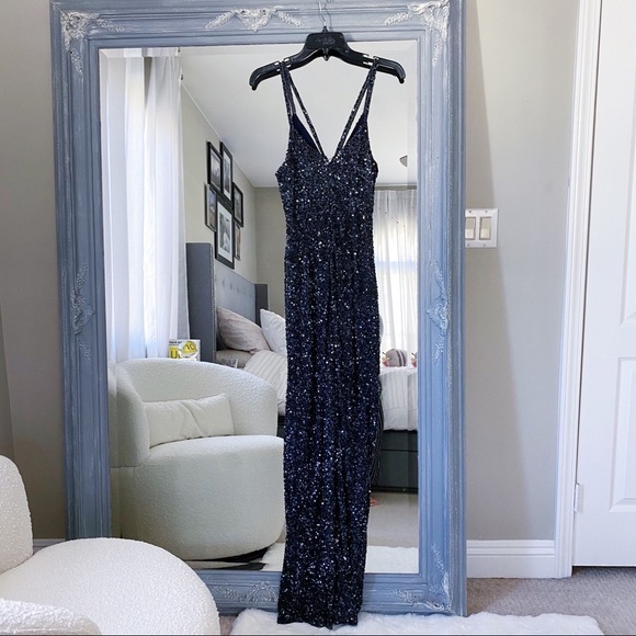 NWT Parker Black Luna Dress‎ in Midnight Sequin 2 XS - Picture 7 of 12